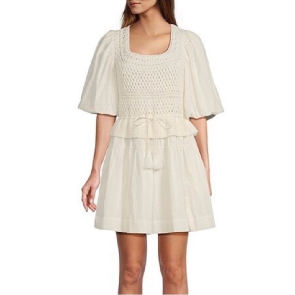 Chic Cream Mini Dress